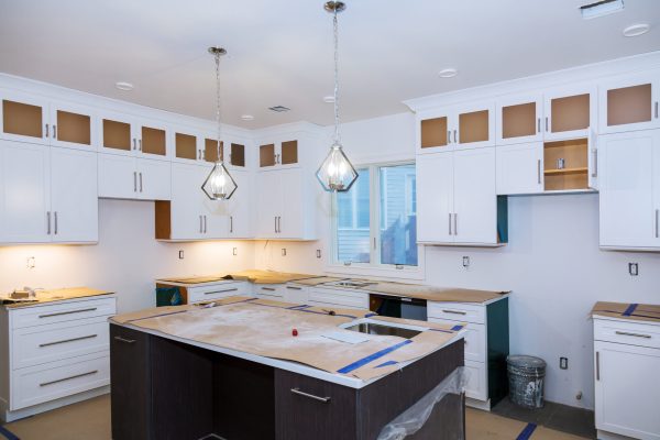 Home Improvement Kitchen Remodel worm's view installed in a new kitchen